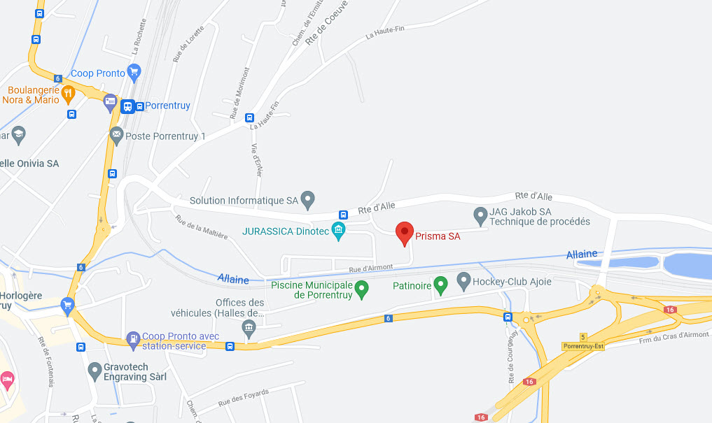 Google map of Prisma's location